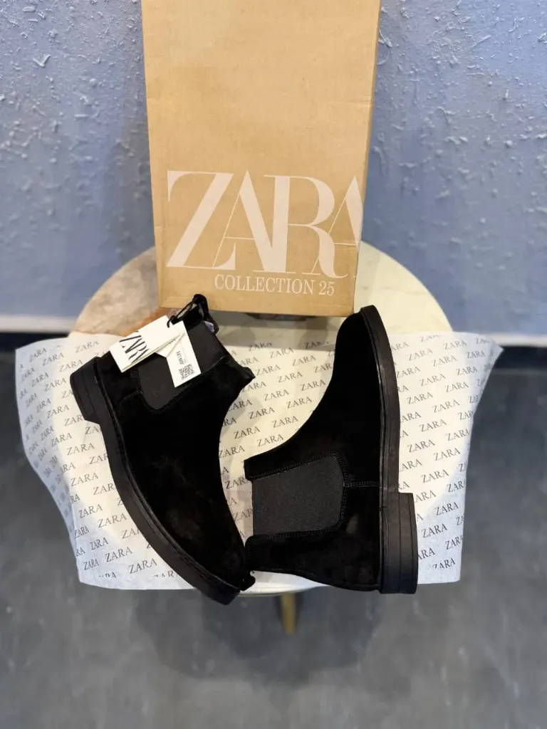 ZARA SUEDE LEATHER  CHELSEA BOOTS