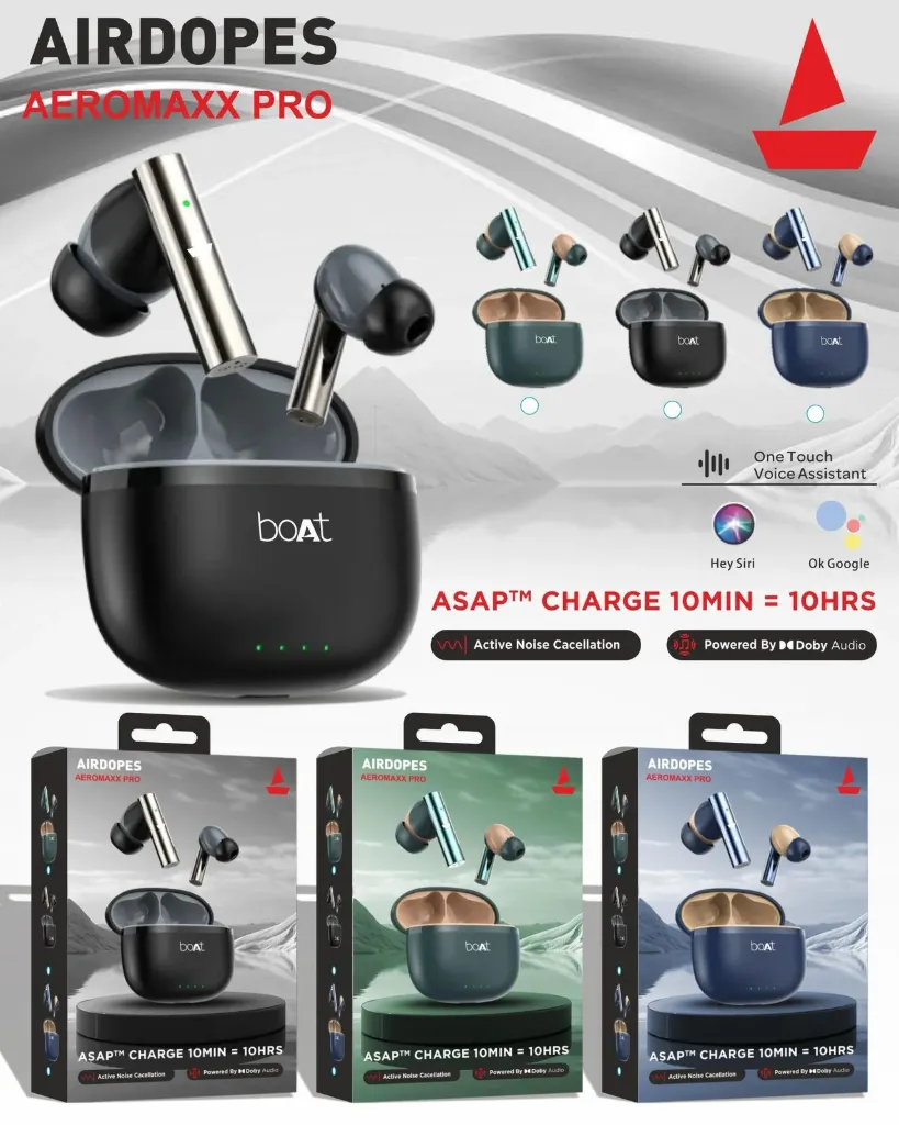 BOAT AIRDOPES AEROMAXX PRO (black)