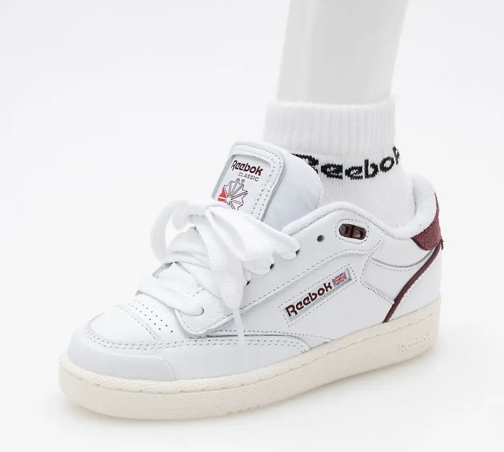Men Reebok Classic White Wine Shoes (40)