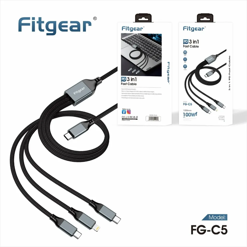 FITGEAR 3 IN 1 CABLE 100 W