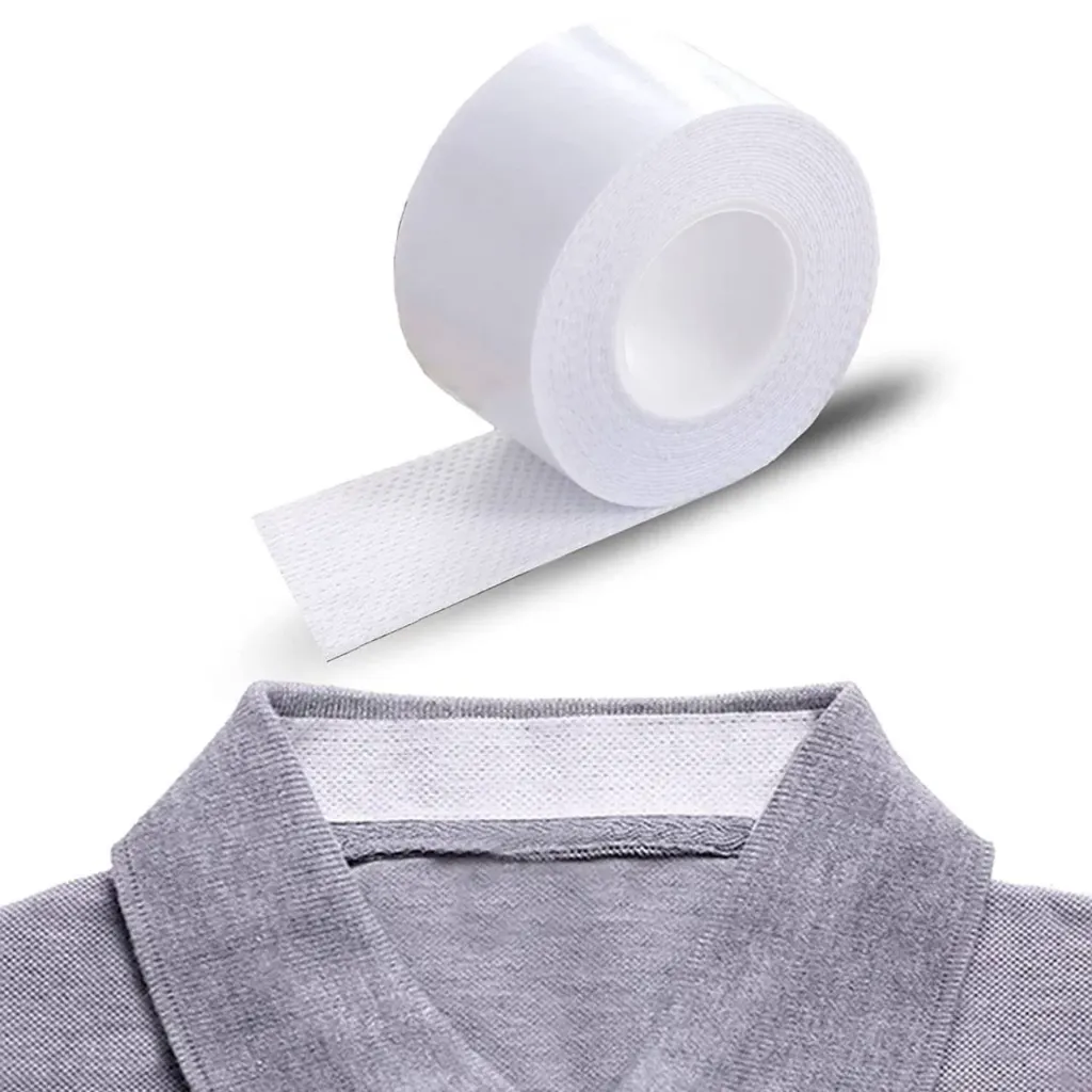 Self-Adhesive Collar Protective Tape  - Collar Protector Sweat Tape - Disposable Shirt Neck Liner Invisible - Protector Against Sweat Stain  Collar Protective Tape (8m)