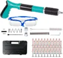 NAIL GUN WITH BOX + 50 NAIL [ FULL ACCESSORIES SET ] Concrete Nail Gun Tool Kit + 50 Nail - Manual Steel Nail Gun Tool - Fixation Tool - Shooting Nail Fixing Power Tools - Nail Gun Tool Kit Set - Driller Fasting Tools