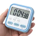 Digital Stopwatch Timer with Large LCD Screen 24hr Digital Display Magnetic Retractable Stand Loud Alarm for Sports, Studying, Cooking, Baking, Classroom