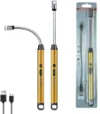 USB-C Rechargeable Electric Lighter Portable Waterproof Flameless for Candles, Kitchen & Outdoor Use