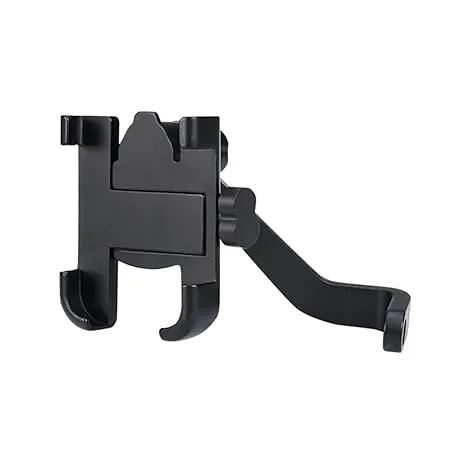 Mobile Holder 360° Rotatable Phone Stand for Maps, GPS Navigation & Travel | Bike & Scooty Mount, Fits All Smartphones - Black