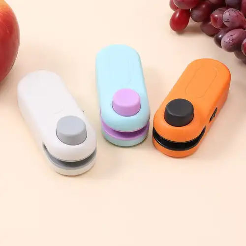 Portable Mini Sealing Machine, Handheld Packet Sealer for Food {Random color}