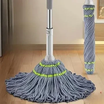 Microfiber Twist Mop with Stainless Steel Handle | Heavy Duty Floor Cleaning