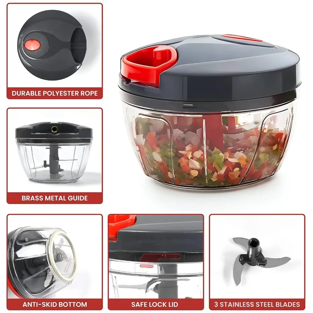 Vegetable Chopper for Kitchen {Random Colour} 550 ml