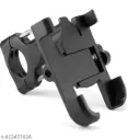 Bike Mount Holder, 360 Degree Rotating, Metal Body, Handlebar Cradle Stand for Bicycle, Motorcycle, Fits All Smartphones, (Black)