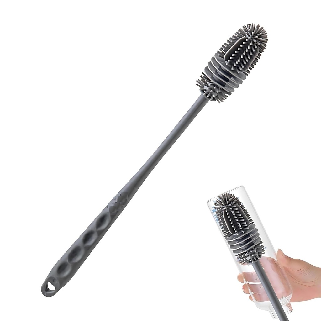 Long Handle Silicone Bottle Cleaner Brush, Mug Cleaning Brush