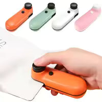 Portable Mini Sealing Machine, Handheld Packet Sealer for Food {Random color}