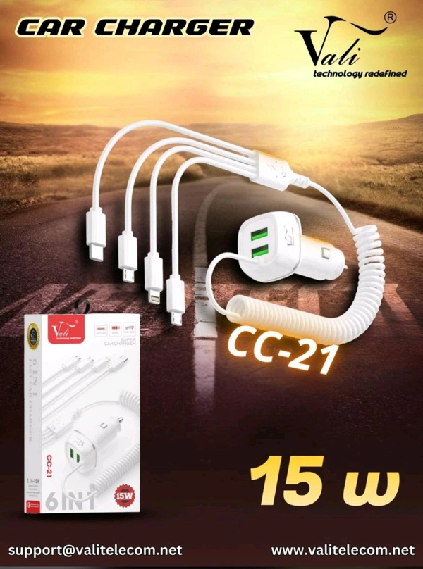  Car Charger 4in1 With Double Usb