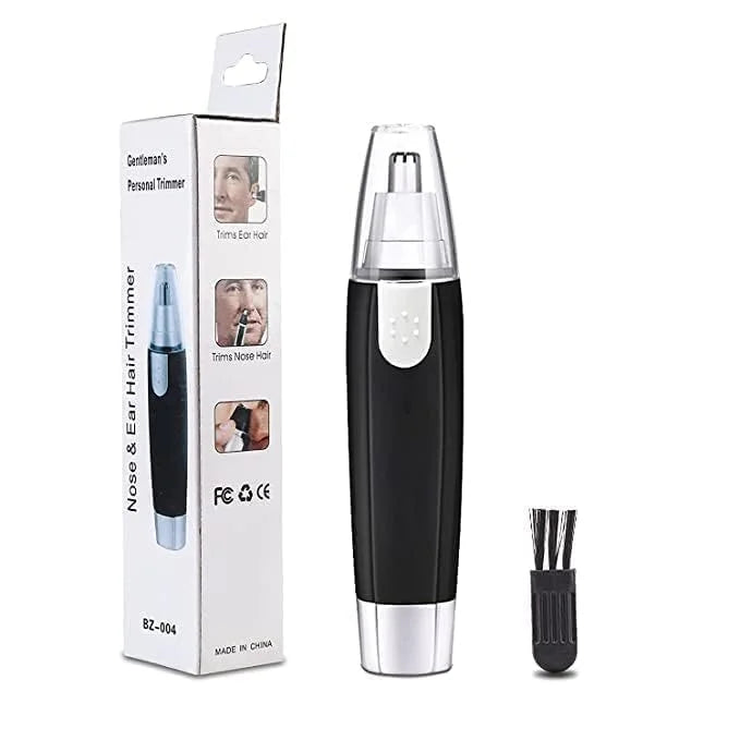 3-in-1 Battery Operated Nose & Ear Hair Trimmer – Stainless Steel Blades, Painless Grooming for Men & Women