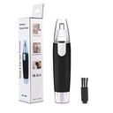 3-in-1 Battery Operated Nose & Ear Hair Trimmer – Stainless Steel Blades, Painless Grooming for Men & Women