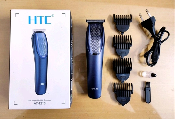 HTC Professional Beard Trimmer For Man Durable Sharp Accessories Blade Trimmer And Shaver With 4 Trimming Combs
