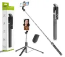  Selfie Stick with Tripod Stand, 6 Feet Length, Wireless Remote, Detachable Holder, Bluetooth Compatible for iPhone/Android - Perfect for Vlogging & Photo Shoots