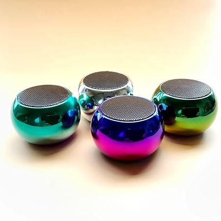 [20343-mini-portable-bluetooth-speaker-wireless-metallic-chrome-finish-tws-mode-type-c-charging] Mini Portable Bluetooth Speaker, Wireless, Metallic Chrome Finish, TWS Mode, Type C Charging
