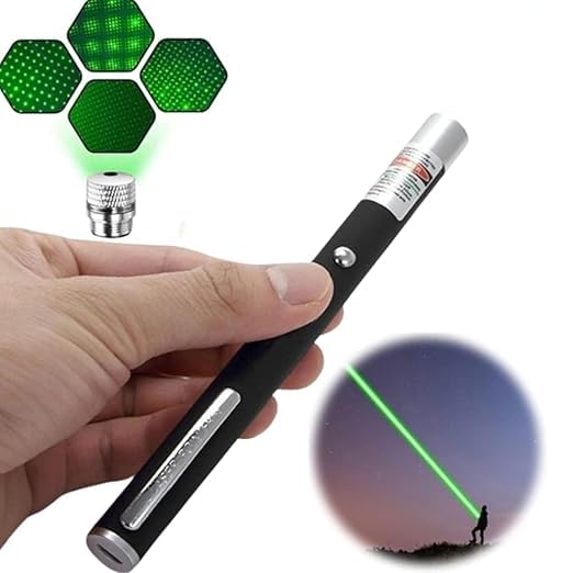 20767 Powerful high Beam Ultra Green Lazer Light for Presentation | Best Laser Light with Adjustable Cap for Extra Disco Effect & Different Projects | Long Range (2000 Meter) Lager Pointer Pen