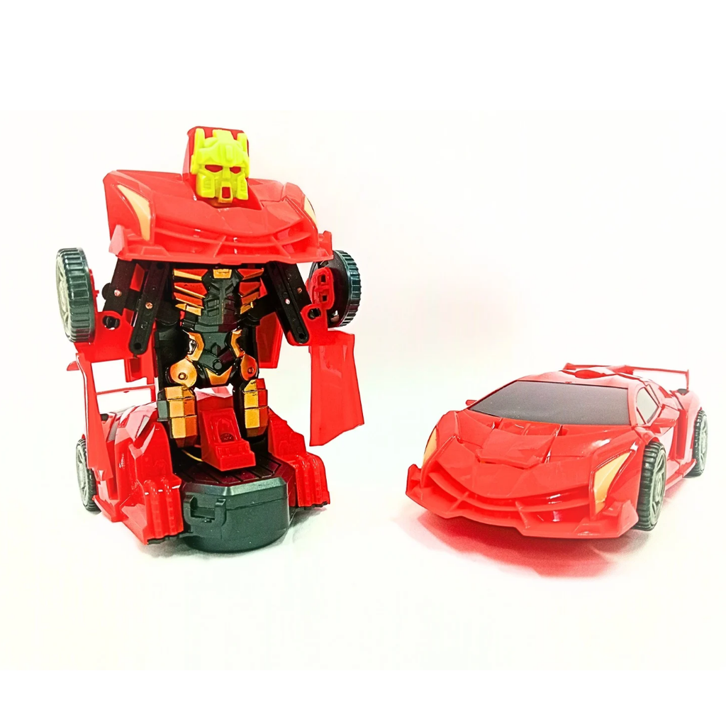 [-transformer-robot-car-toy-sports-car-to-robot-kids-action-figure-vehicle-multicolour] AK-819 Transformer Robot Car Toy Sports Car to Robot, Kids Action Figure Vehicle {Multicolour}
