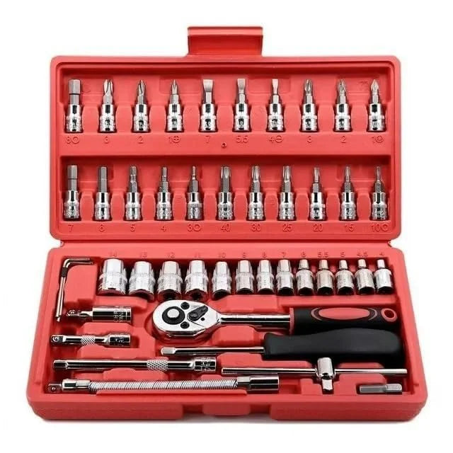 46Pcs Socket Wrench Set