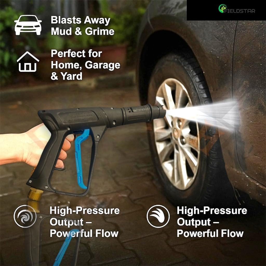 Fieldstar Professional  Washer Gun – Adjustable Nozzle Heavy Duty Spray Gun with Lock Trigger | Compatible with Most Pressure Washers