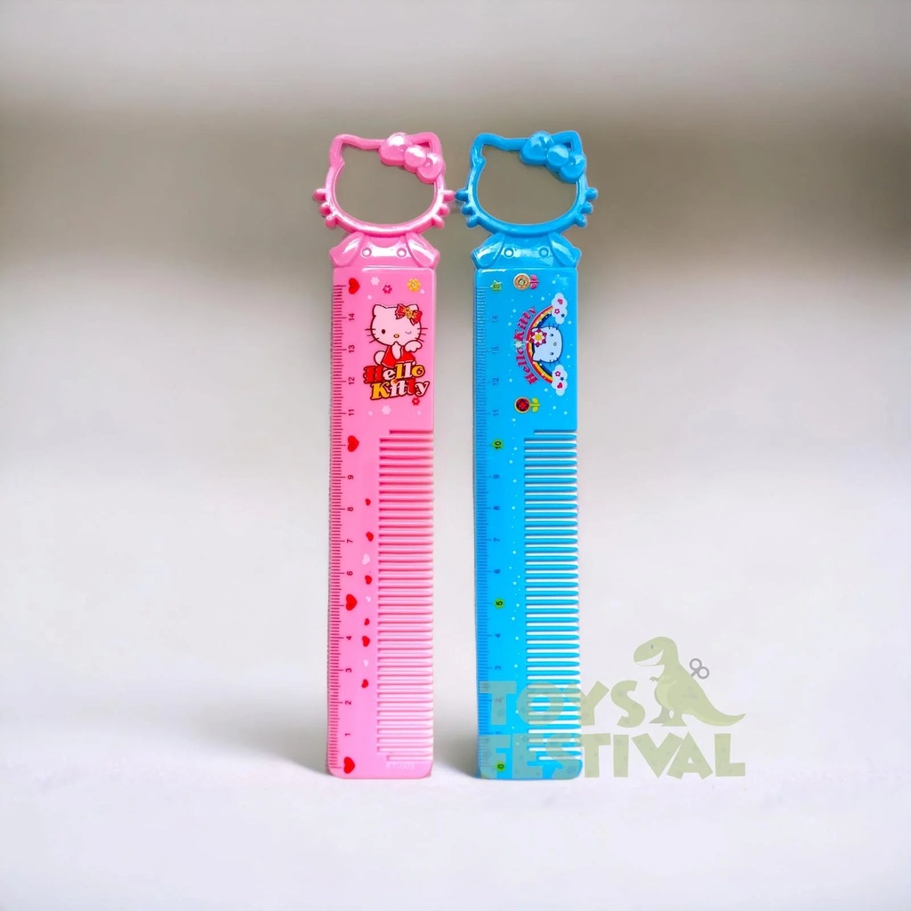 [11289-comb-with-scale-for-kids-stationery-items] Comb with Scale for kids stationery items (Pack of 3)