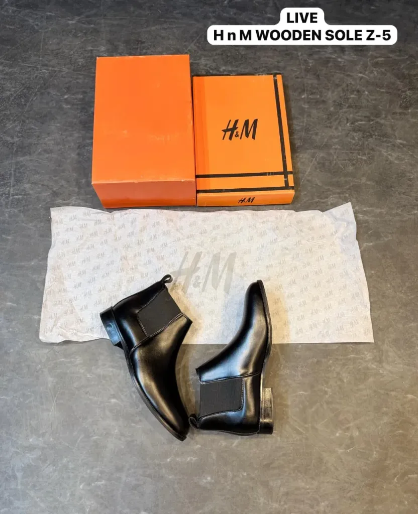 H&M WOODEN CHELSEA BOOTS ART-Z-5 (40)