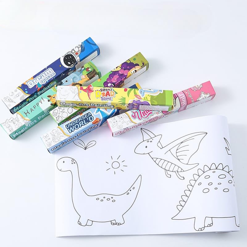 Magic Art Painting Roll for Creative Projects Painting Drawing Paper Roll Early Educational Toys for Kids