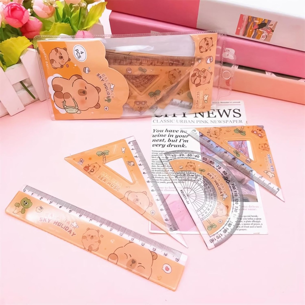 [20478-math-geometry-ruler-set-geometry-ruler-tool-set-4-x-triangle-straight-ruler-protractor-set-large-ruler-set-for-measuring-and-drawing-at-school-for-students-multicolor] Math Geometry Ruler Set, Geometry Ruler Tool Set, 4 x Triangle Straight Ruler Protractor Set - Large Ruler Set for Measuring and Drawing at School for Students {Multicolor}
