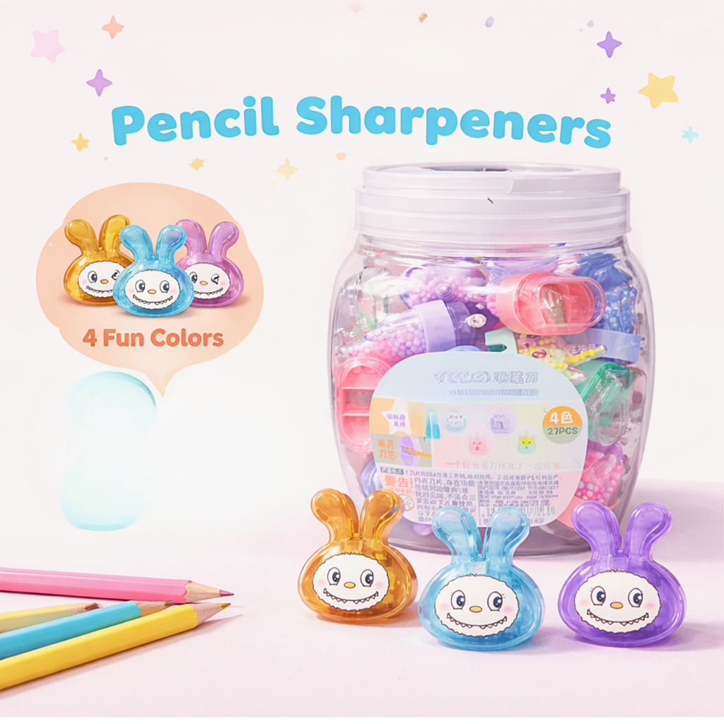 [10975-sharpener-for-kids-labubu-sharpener-for-pencil-sharpener-for-kid-random-color] Sharpener for Kids – Labubu Sharpener for Pencil Sharpener for Kid {Random Color} (Pack of 3)