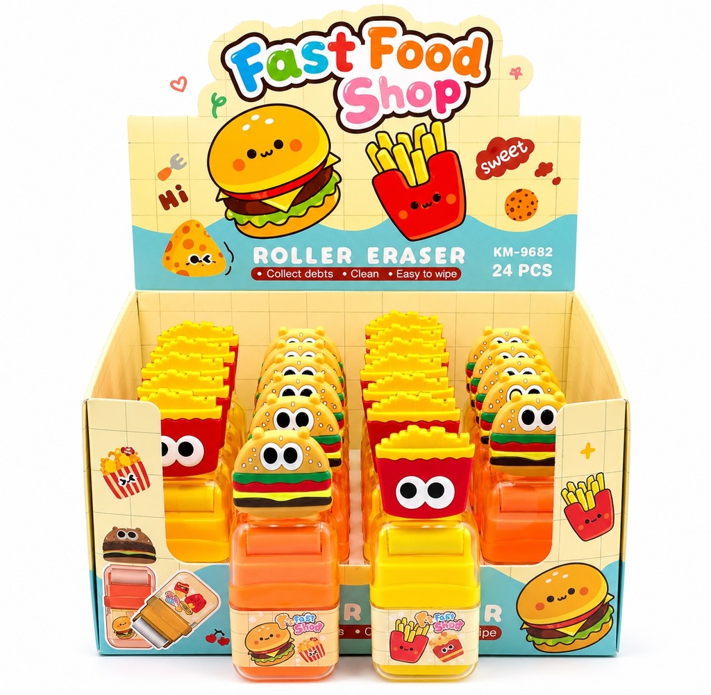 [ps3829-fastfood-fun-eraser-stationery-kit-random-design] FastFood Fun Eraser Stationery Kit {Random Design}