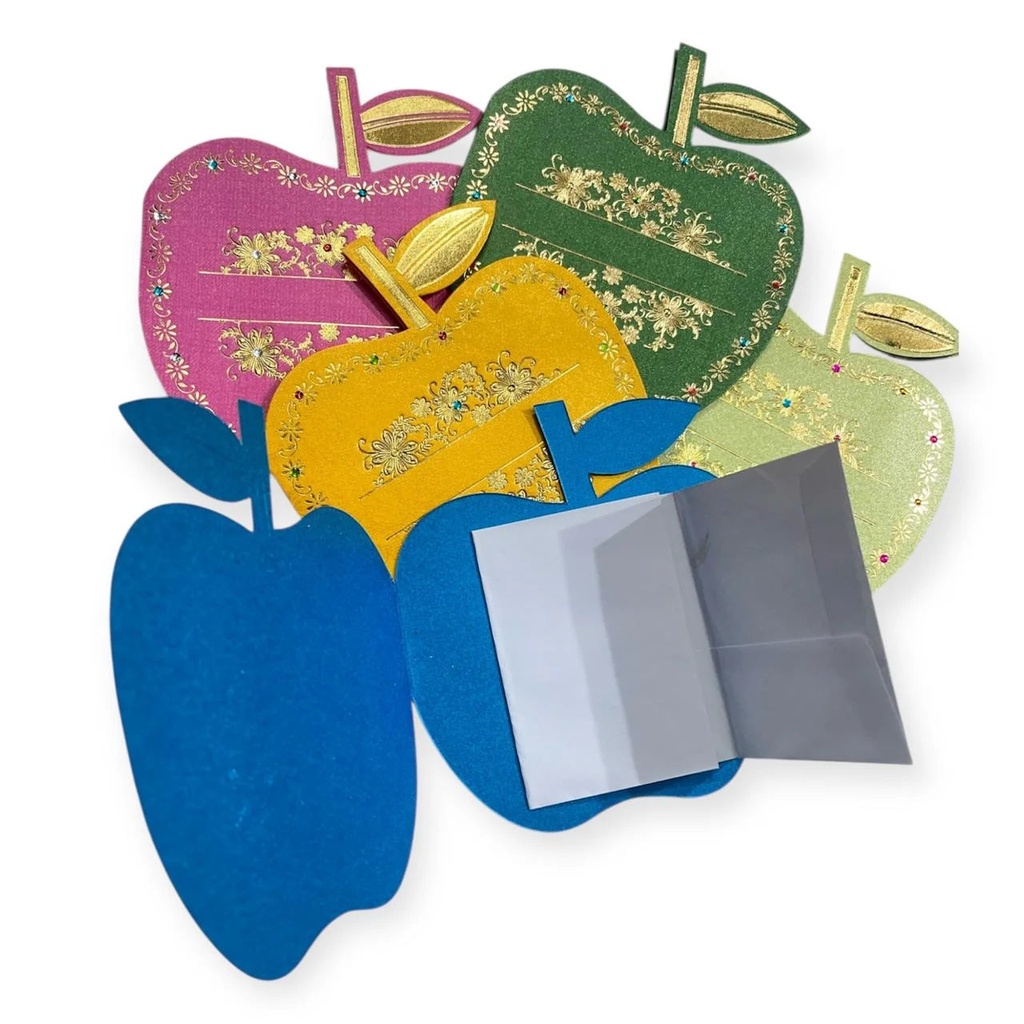 Apple Shape Shagun Envelope {Random Color}