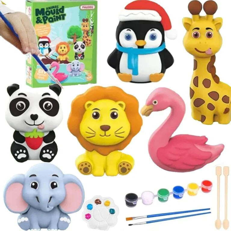 Mould & Paint Arts Set DIY Painting Kit, Random Series Paint Craft Arts and Crafts for Kids