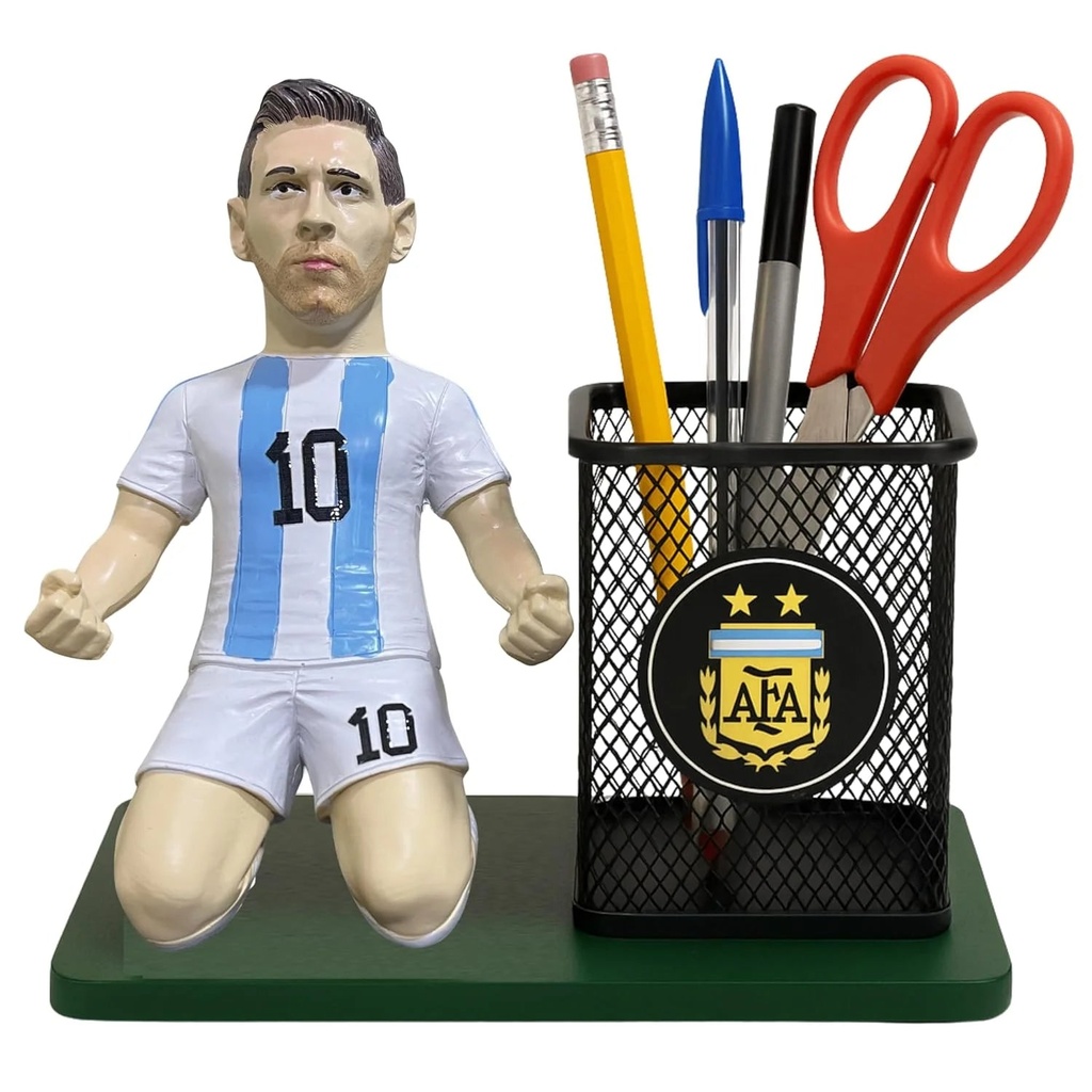 Messi Pen Pencil Stand | Football Player Pen Pencil Holder for Desk Study Table
